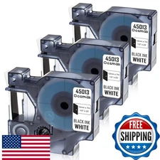 Oozmas Replacement for Dymo 45013 Label Maker Refills D1 Label Manager 160 Tape 