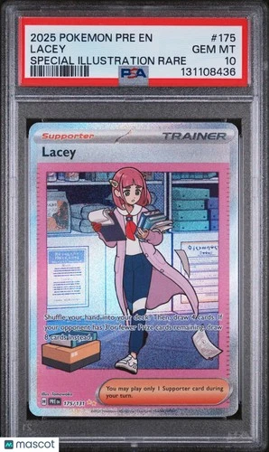 2025 Pokemon Prismatic Evolutions Lacey Special Illustration Rare PSA 10 175/131