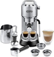 De’Longhi Dedica Arte Espresso Machine with Steam Wand 15-Bar Pump Compact Es...