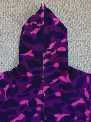 OG Bathing Ape Purple Camo Full Zip Hoodie | eBay