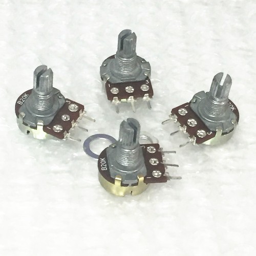 10 PCS WH148 B10K Linear Potentiometer Pot 1K 2K 5K 10K 100K 500K 1M with Nuts - Picture 5 of 7