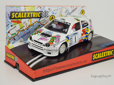 Slot Car SCX Scalextric 6034 Toyota Corolla ''Tein Sport'' - Fujimoto / Sircombe