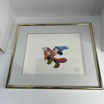 Rare Disney Fantasia Mickey Mouse Sorcerer's Apprentice Cel LE