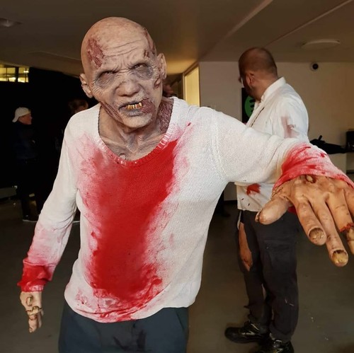 Nosher Zombie Silikon Maske - Halloween - Bild 10 von 12
