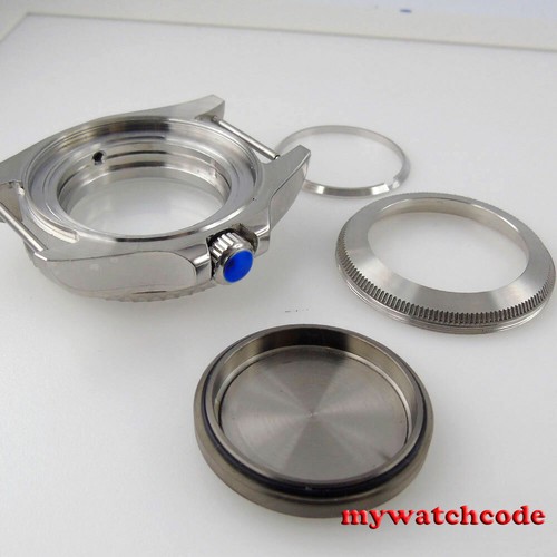 Massiv 44mm Uhrengehäuse passend für NH35 NH36 ETA 2836 2824 2813 Miyota 8215 8205 Uhrwerk - Bild 4 von 6