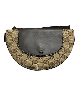 Gucci Canvas Body bag waist pouch Beige x brown GG canvas Gucci Canvas Body bag waist pouch Beige x brown GG canvas