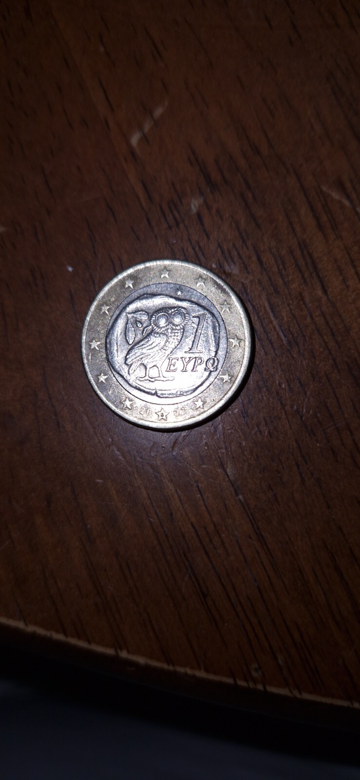 1 euro coin 2002 owl, S in a star, very rare