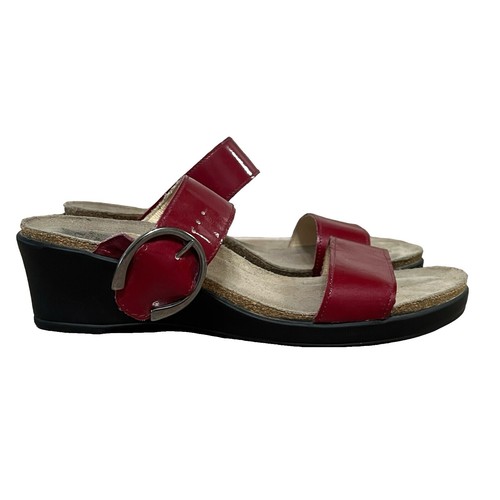 Mephisto Women's Idelya Light Sand Havana 512 Wedge Heel Buckle