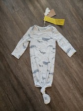 Sacco a pelo nuovo con etichette Angel Dear Baby bambù taglia unica 0-3 mesi Pjs Balene 