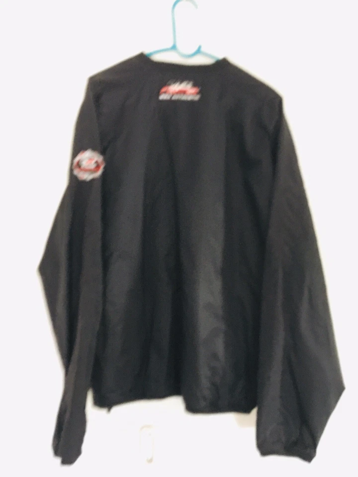 Chaqueta Pullover Rompevientos Negra Cage Fighter Para Hombre XXL Nylon Poliéster CF Foto 2 de 4