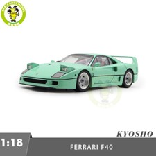 1/18 Ferrari F40 Kyosho 08416MG Mint Green Diecast Model Toy Car Friends Gifts