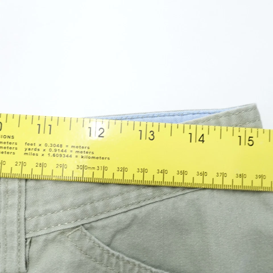 Pantalones de trabajo Christopher & Banks para mujer 10 verde menta 100 % algodón con puños Foto 4 de 4