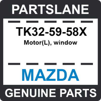 ＴＫ樣確認用ページ TK325958X Mazda FRT Power Window Motor LH TK325958X for sale
