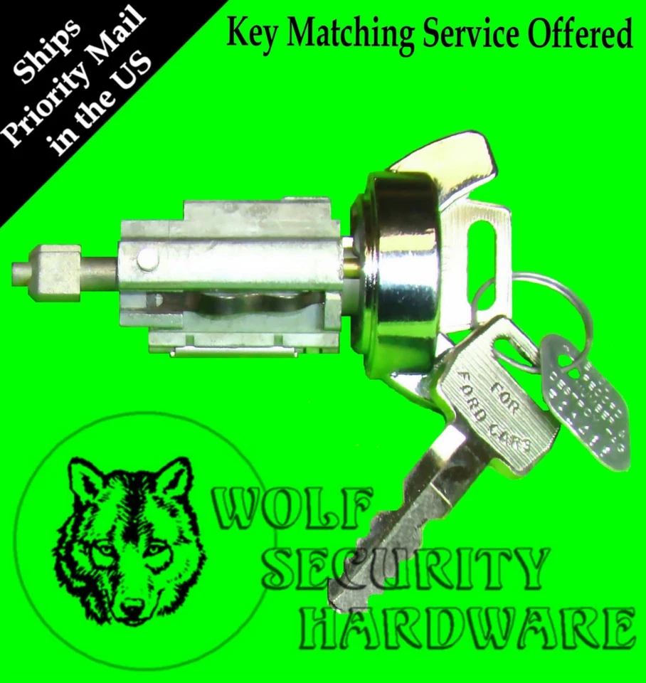 Chave de ignição Ford Lincoln Mercury interruptor trava cilindro copo cromado 2 chaves  - Imagem 4 de 4