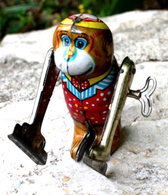 ANCIEN CLOWN À clé automate jouet EUR 29,99 - FR