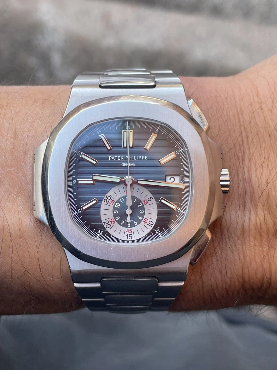 Patek Philippe Nautilus Blue Men s Watch 5980 1A 001 eBay