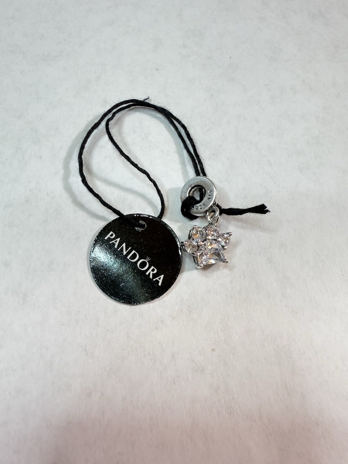 Pandora Sparkling Pet Paw Print Dangle Charm