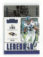 RAY LEWIS #LC-RLE 2020 PANINI CONTENDERS RAVENS LEGENDARY