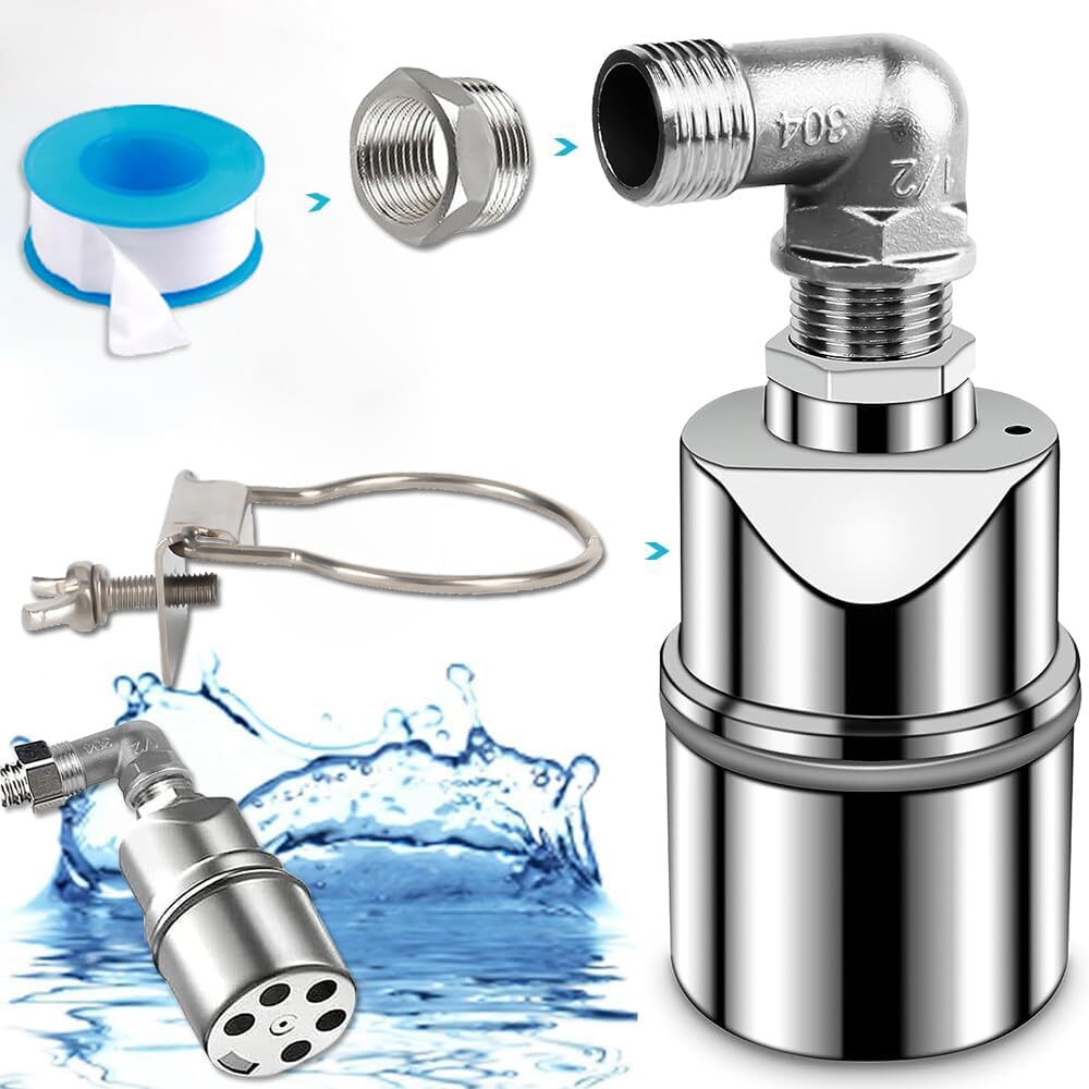 Floating Ball Valve Automatic Water Level Control Valve Stainless Steel Float Valve Water Tank Tower Shutoff Valve I.1206817242