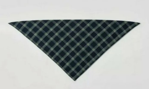 NWT Boots & Barkley Navy Green Plaid Dog Bandana ONE SIZE FITS MOST - Picture 2 of 3
