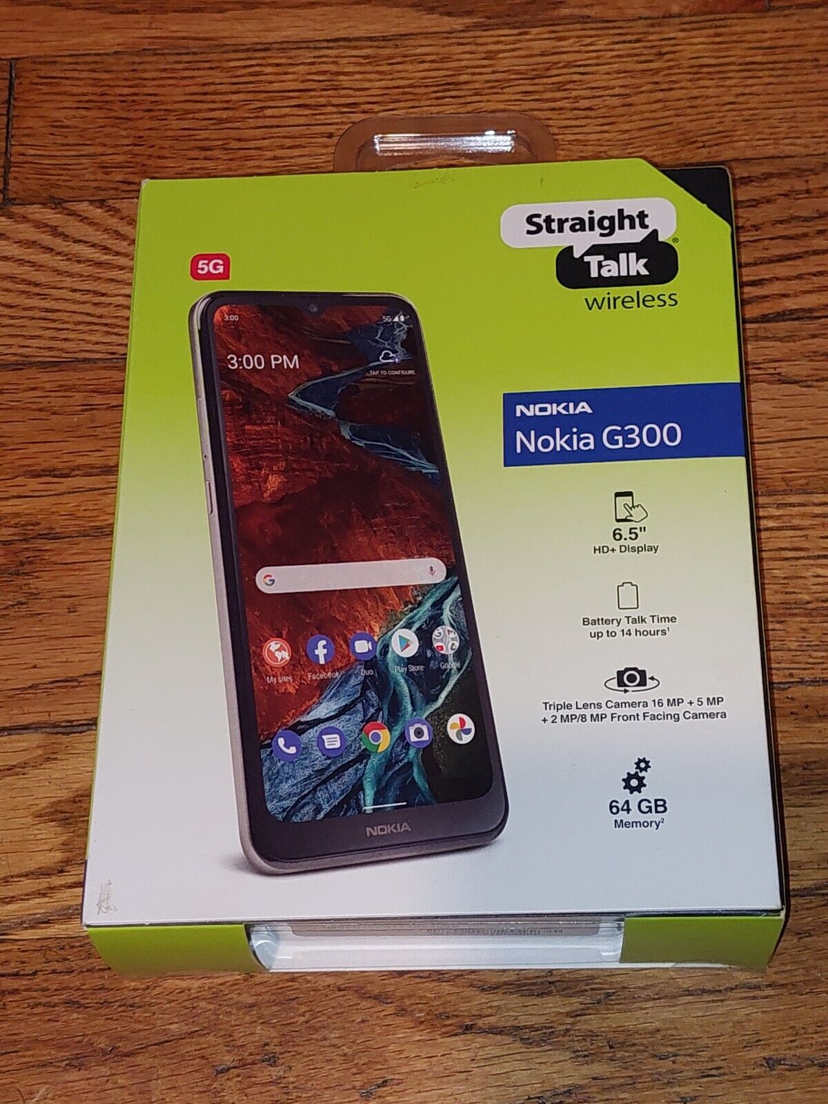 Straight Talk Tracfone Prepaid Smartphone - Nokia G300 5G, 64GB, 8 Core - Sealed