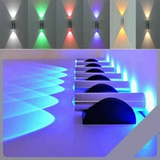 LED Double-headed Wall Light Sconce Bar KTV Ceiling Blue/White/Warm Lamp Decors