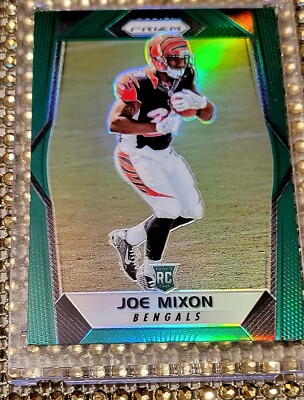 2017 Panini Prizm Joe Mixon RC GREEN🟢PRIZMS Refractor #261 RC SP