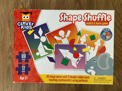 Match & Learn Game Clever Kids Shape Shuffle STEM product