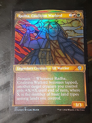 Radha Coalition Warlord TEXTURED FOIL ,Dominaria United, NM,MTG,FREE SHIPPING