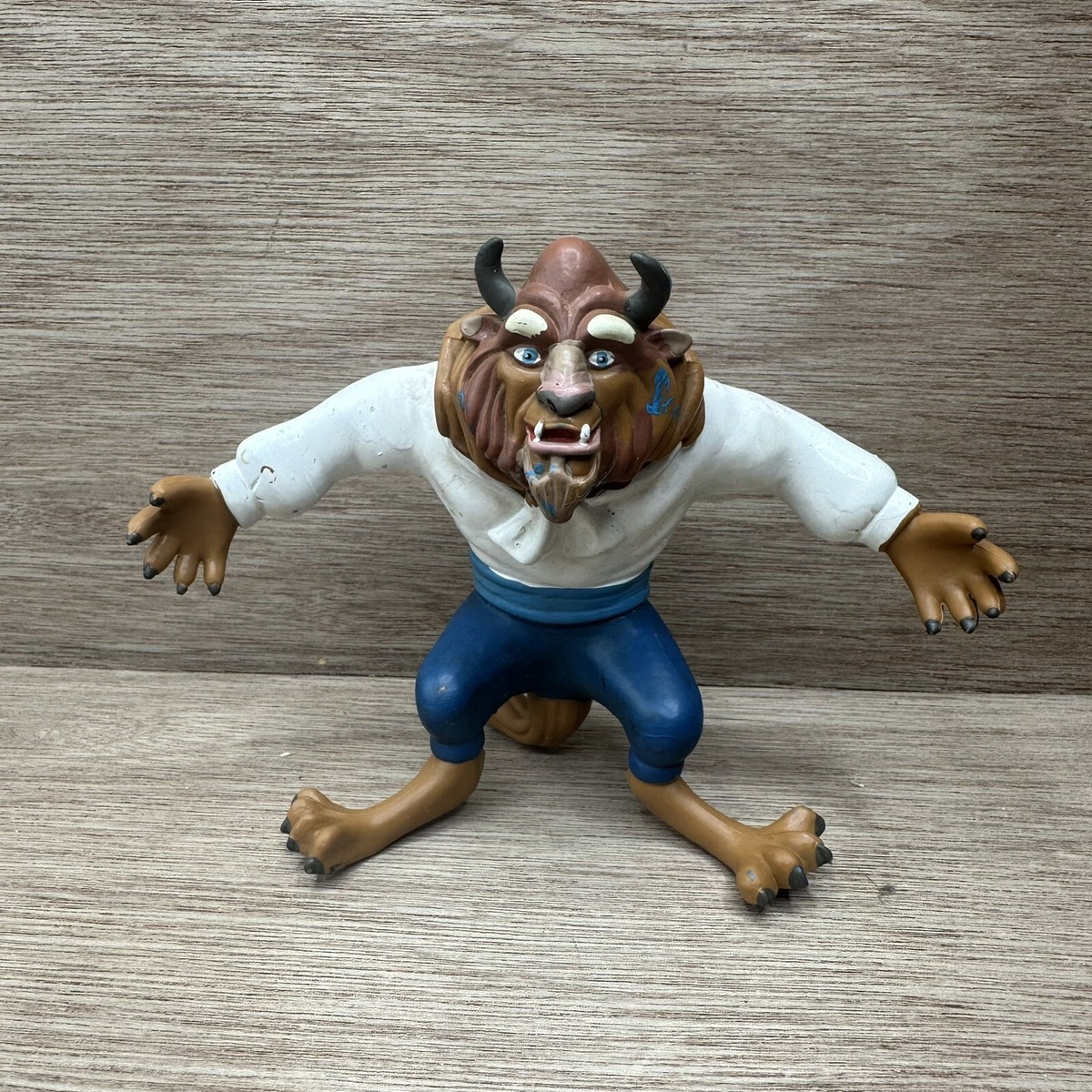 Vintage Just Toys Disney Beauty & the Beast Rubber Bendable