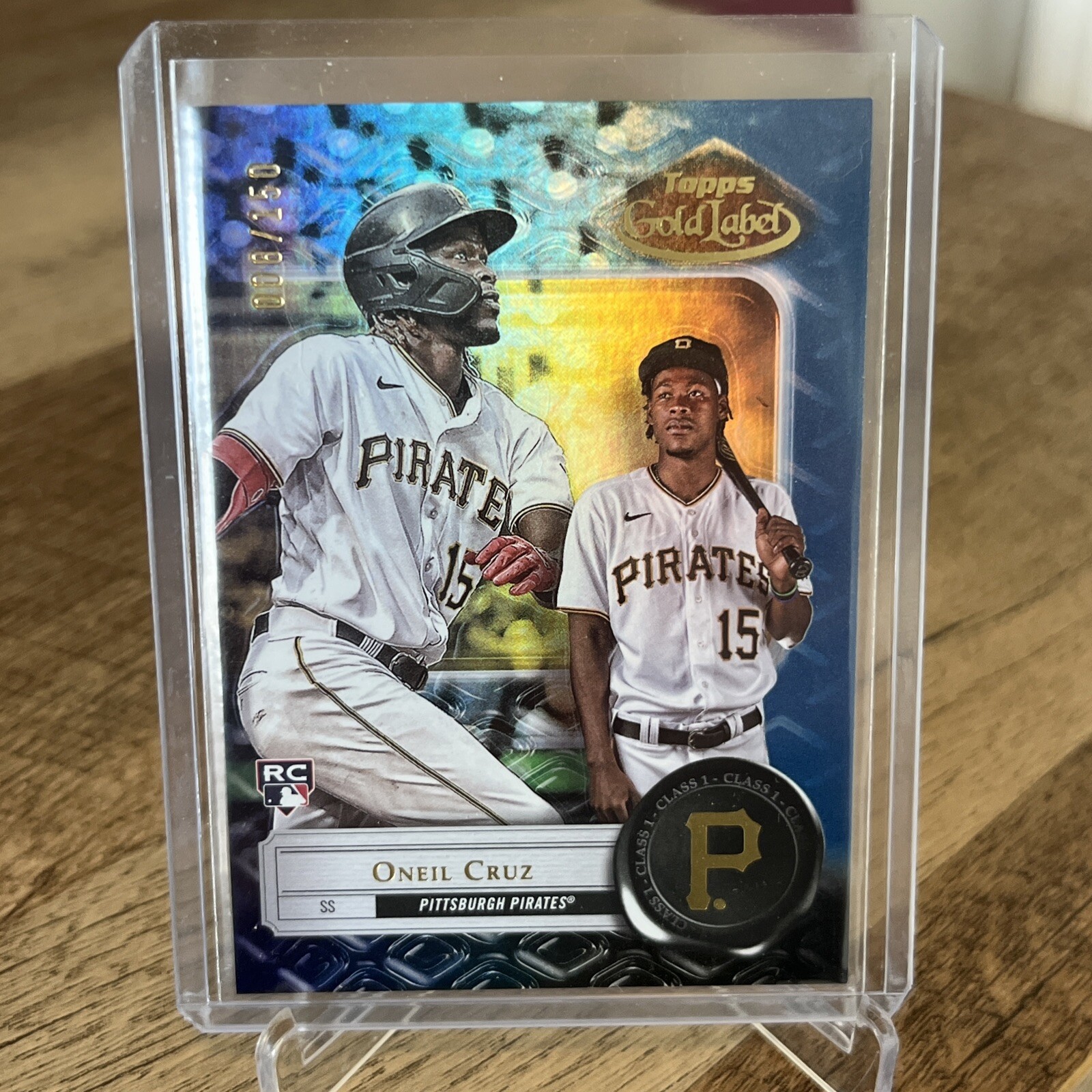 2022 Topps Gold Label Base Class 1 Blue #95 Oneil Cruz /150 - Pittsburgh Pirates