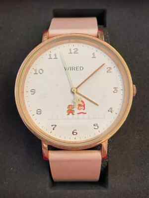SEIKO WIRED Watch Super Mario Bros. Limited Blue Dial AGAK706/Pink
