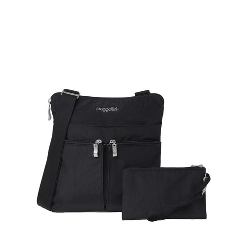 Pacsafe Go Anti-Theft - Sac à Bandoulière Anti-Vol 2,5 Litres - Coupe-Filets, RFID, Sangle Ancrable - Polyester Recyclé