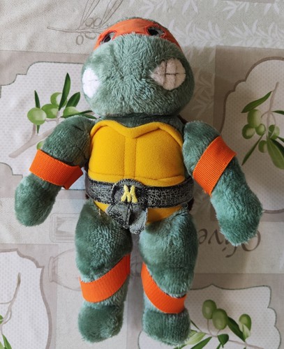Vintage Plüschtier Ninja Schildkröte Michelangelo