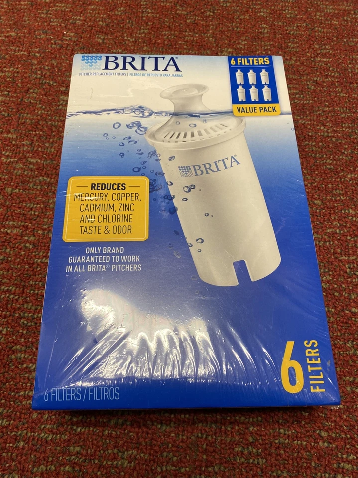 Brita Water Pitcher Replacement Filters Pack Of Six (6) - Brand New Sealed Box - Image 2 of 4