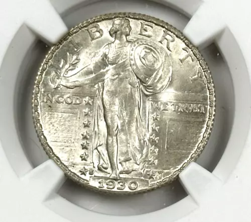 1930 S United States Silver Standing Liberty Quarter 25c Coin NGC MS 66 FH