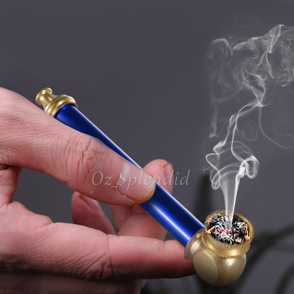 Metal Cone Brass Smoking Pipe 10 cm Solid Washable Fashion Tobacco AU