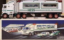 1997 HESS TOY TRUCK AND RACERS NEW IN BOX