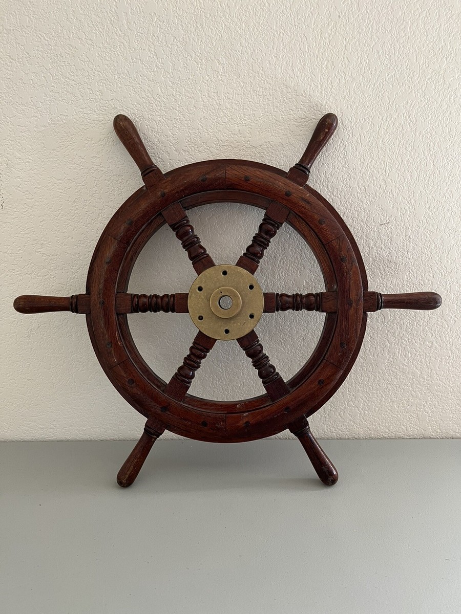 アンティーク　操舵輪　steering wheel　木・真鍮製 s-l1200.jpg
