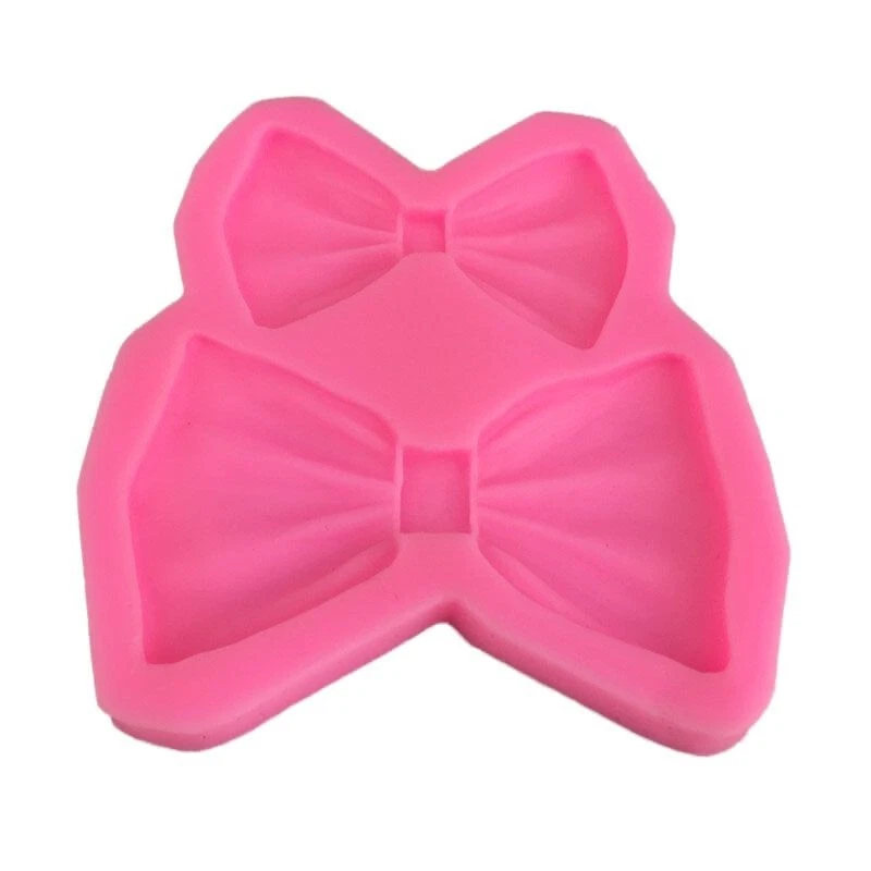 Bow Tie Silicone Mold Two Bows Chocolate Baking Cake Diy Soap