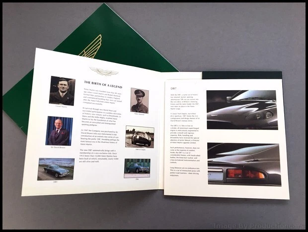 1996 1997 1998 Aston Martin DB7 Original Car Sales Brochure Catalog SET - Imagem 2 de 4
