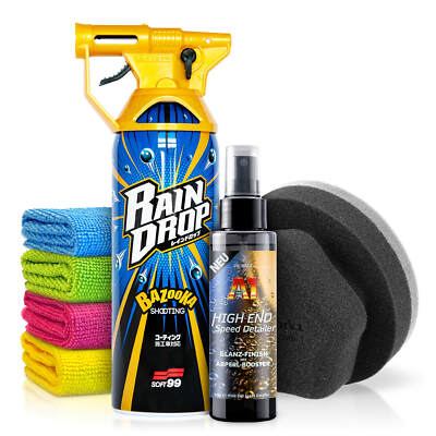 Soft99 Rain Drop Bazooka Versiegelung Nassversiegelung Sprühversiegelung Set