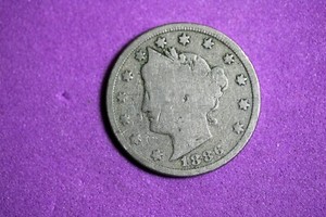 ESTATE FIND 1886 - Liberty V Nickel W/Cents!!  #J29369