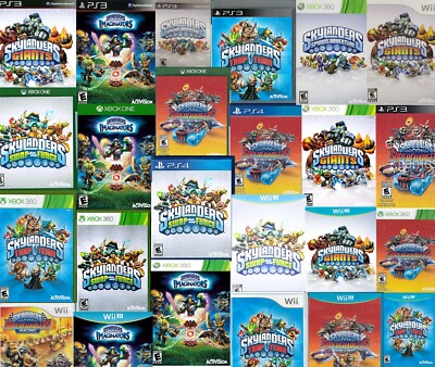 SKYLANDERS Game Disc CDs Giants Swap Force Trap Team Superchargers Imaginators 