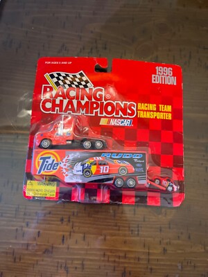 Tide Racing Team 1996 NASCAR #10 Tide Racing Team Die Cast Transporter Truck & micro car ...