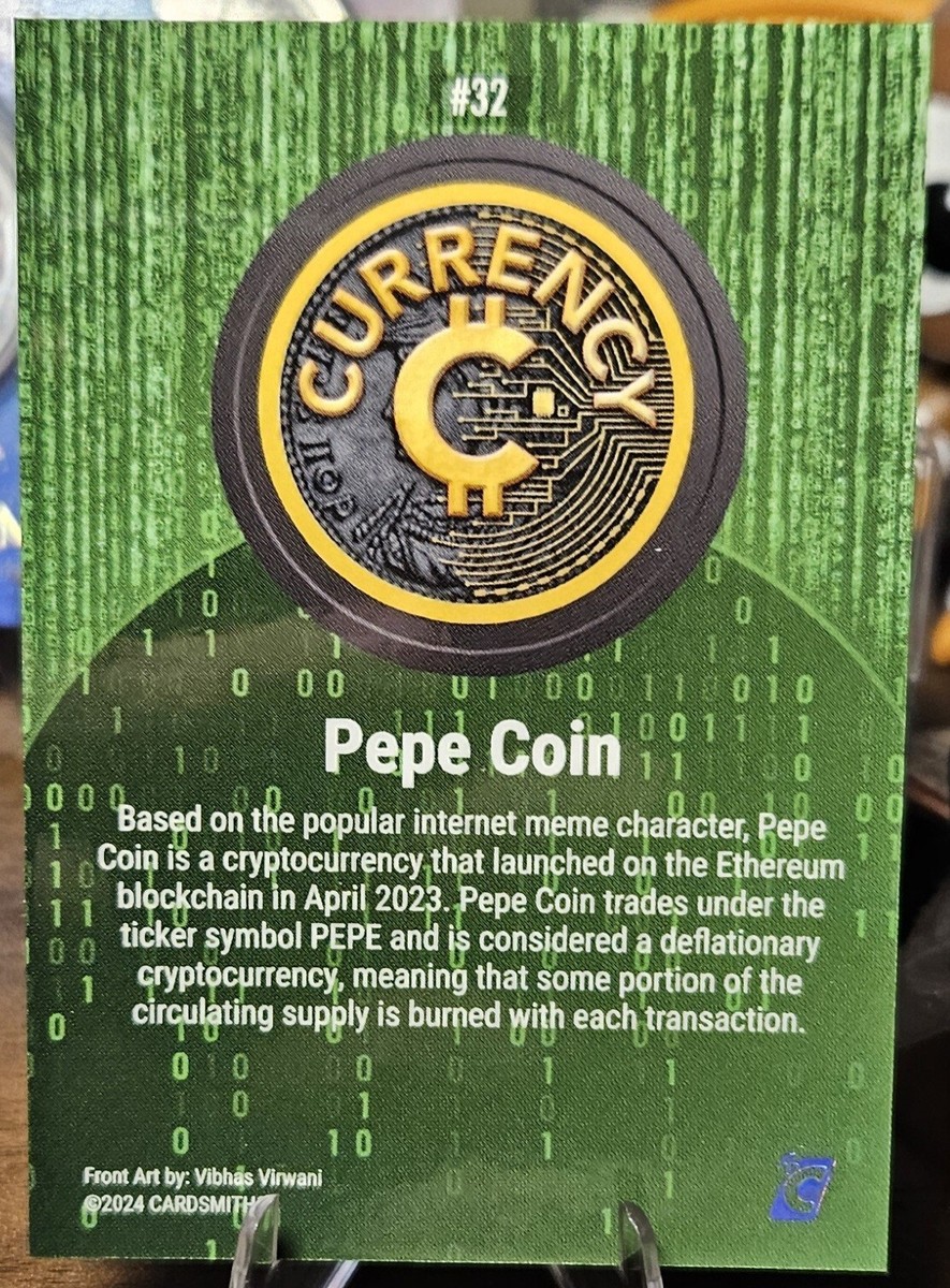 2024 Cardsmiths Currency Series 3 #32 Pepe Coin Matrix Holofoil | eBay