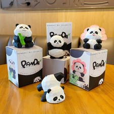 Exquisite Resin Wood-Style Panda Doll Creative D cor Figurine