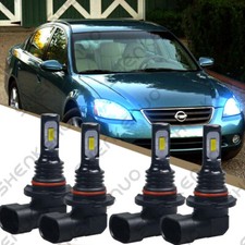 8000k Blue Led Headlight Bulbs For Nissan Altima 2002-2006 High Low Beam Qty 4