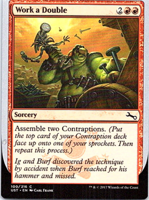 Work A Double Magic The Gathering Unstable Card Near Mint 4x x4