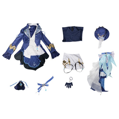 2023 Hot Games Genshin Impact Focalors Cosplay Costume Halloween Suit - Picture 11 of 11
